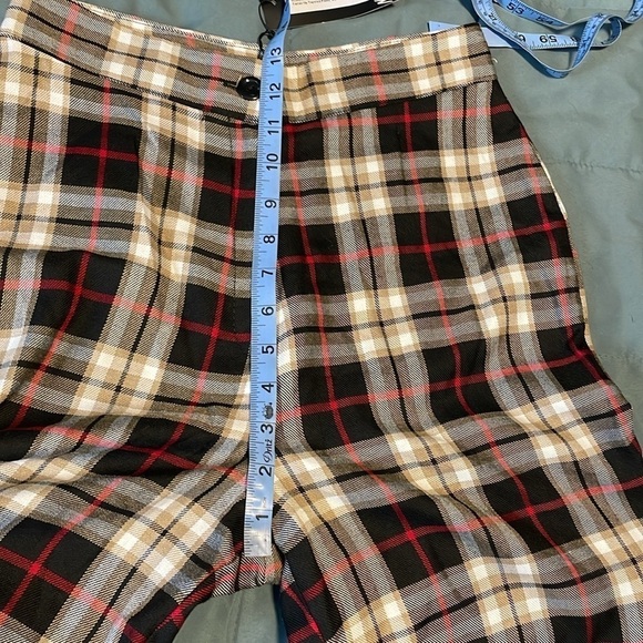 Nasty Gal Plaid Trousers - Red, Black, White - Picture 13 of 16